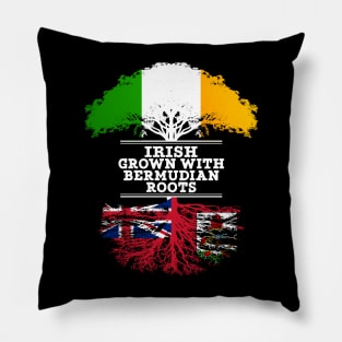 Irish Grown With Bermudian Roots - Gift for Bermudian With Roots From Bermuda Pillow