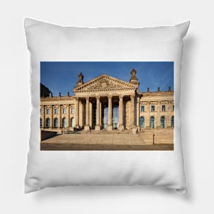 Reichstag building, Berlin, Germany, Europe Pillow