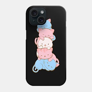 Trans Pride Flag Kawaii Cat Transgender Phone Case