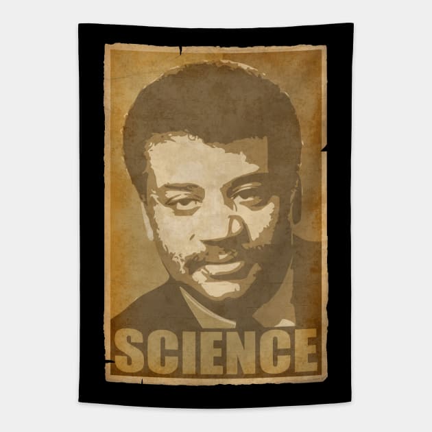 Neil Degrasse Tyson Science Tapestry by Nerd_art