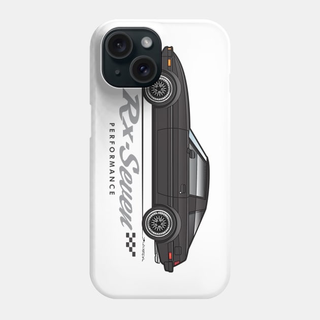 RX7 Black Phone Case by JRCustoms44