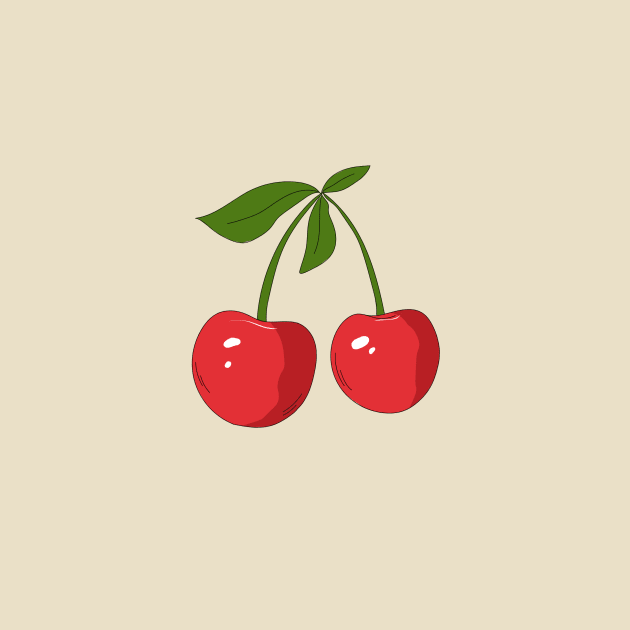 minimalistic cherry design by pineapple.picture@icloud.com