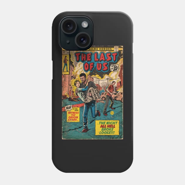 The Last of Us - Intro comic cover fan art Phone Case by MarkScicluna