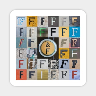 Nick's Type Art: F Magnet