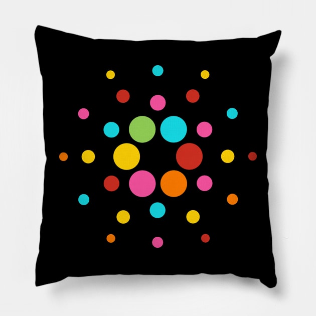 Cardano Crypto Design Pillow by RetroandMangaarts