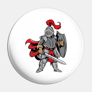 A Knight Motive Ready To Fight Pin