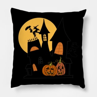 Pumpkin Haunted Mansion Pillow
