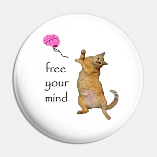 Kitty sets his thoughts free Pin