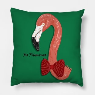 Mr Flamingo Pillow