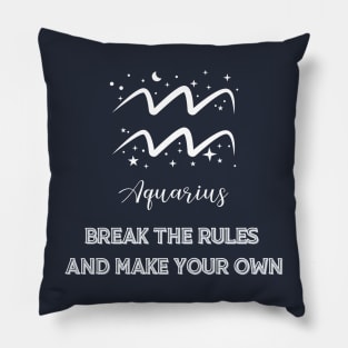 Aquarius Zodiac Pillow