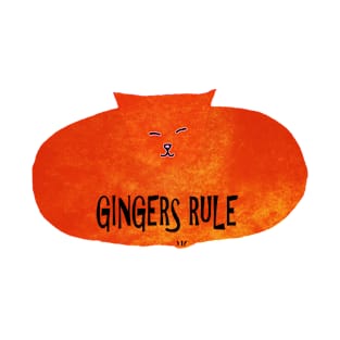 Gingers Rule Funny Cat Lover Red Head T-Shirt