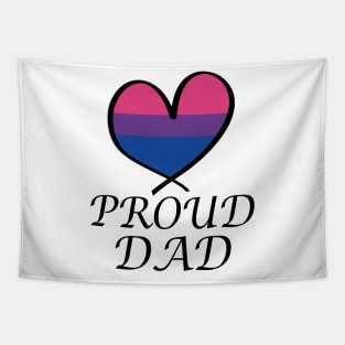 Proud Dad LGBT Gay Pride Month Bisexual Flag Tapestry