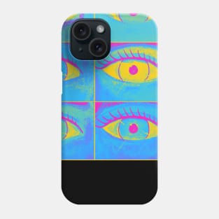 Pan Pride Painted Eyes Collage Phone Case