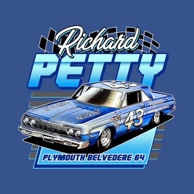 Richard Petty Belvedere Legend 60S Retro by Erianna Bee