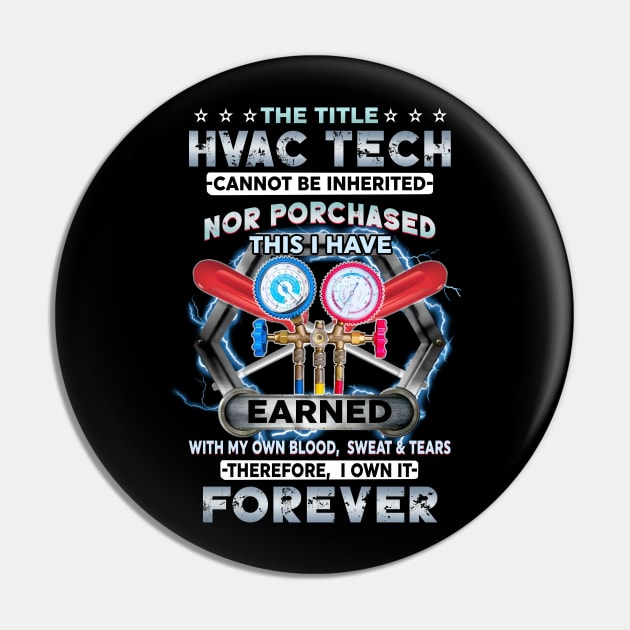 The Title Hvac Tech Pin by maexjackson