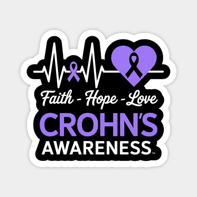 Crohn's Awareness Crohn's Disease Support Purple Ribbon - Crohns ...