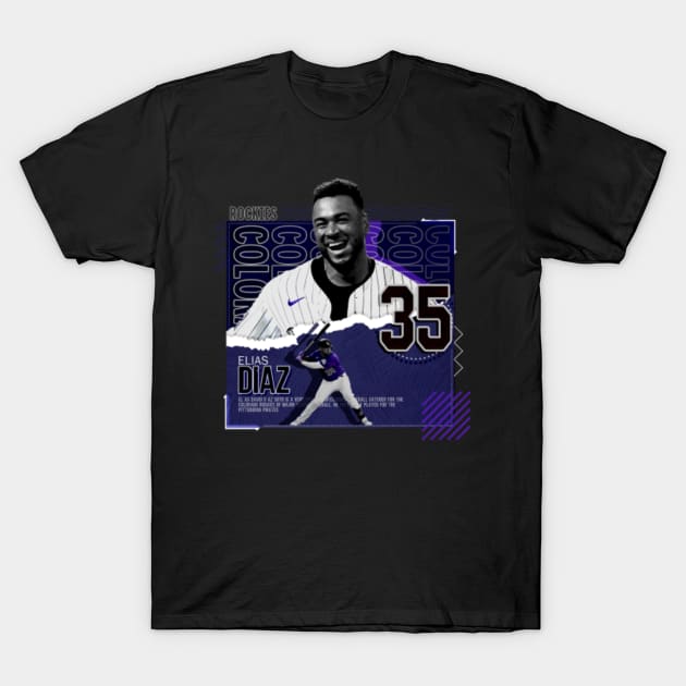 Official elias diaz Colorado rockies baseball poster T-shirt