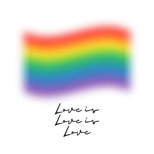 Rainbow pride love winds LGBTQ ally graphic T-Shirt