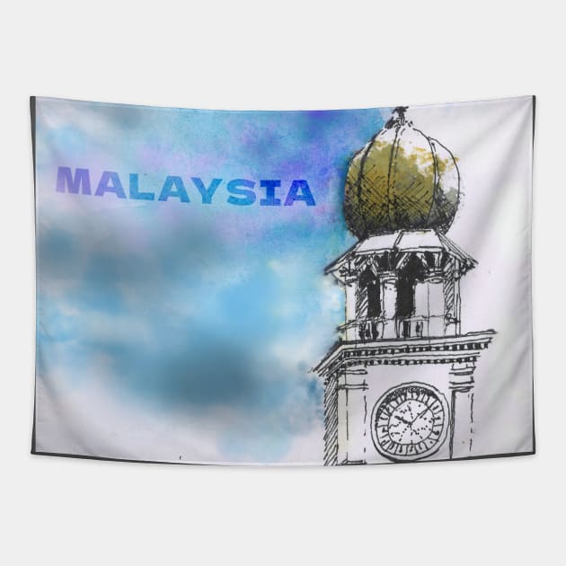 Happy Malaysia Day Tapestry by PreeTee 