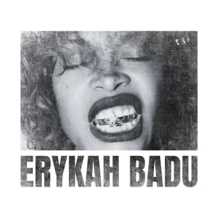 erykah badu simple urban black n white T-Shirt