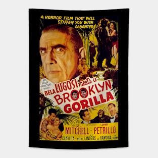 Vintage Comedy Movie Poster - Bela Lugosi Meets a Brooklyn Gorilla Tapestry