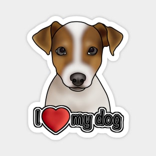 I love my dog - Jack Russell Terrier Magnet