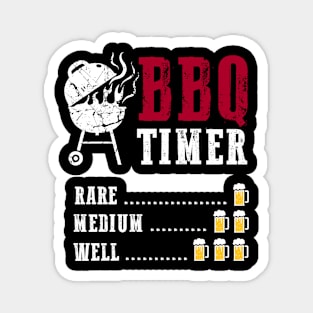 BBQ Timer Barbeque Beer Magnet