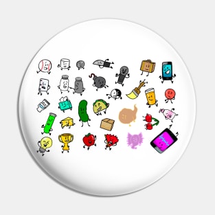 Inanimate Insanity All Characters Pin