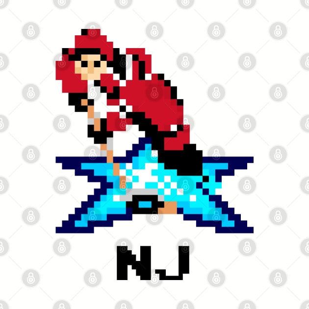 16-Bit Ice Hockey - New Jersey by The Pixel League