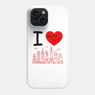 I HEART NEW YORK CITY Phone Case