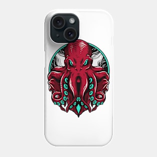 Octopus Kraken Sea Monster Blue Phone Case