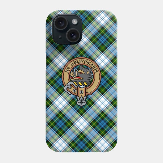 Campbell Crest over Dress Tartan Phone Case by sifis