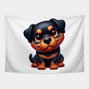 Cute Rottweiler Tapestry