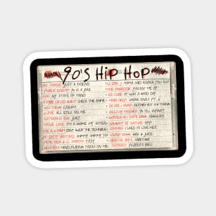 90s Hip Hop Tape Cassette Magnet