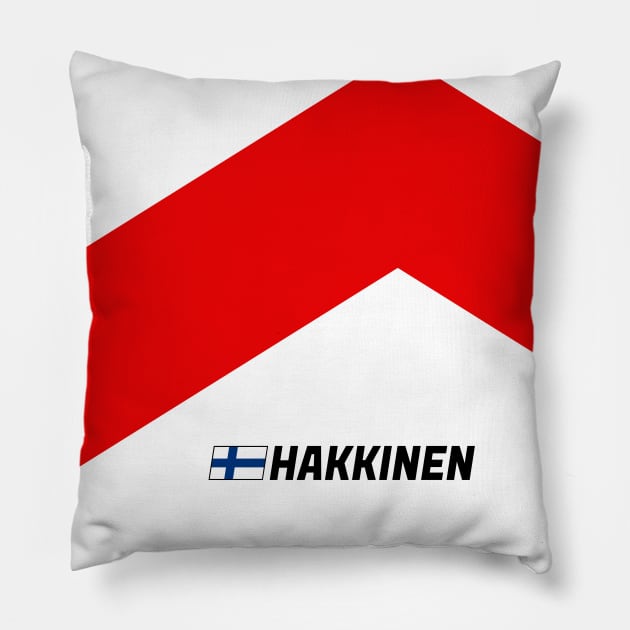 F1 Legends - Mika Hakkinen Pillow by sednoid