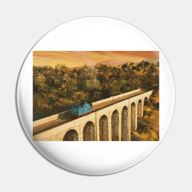 Vintage Story Card: Thomas on the Viaduct Pin by sleepyhenry