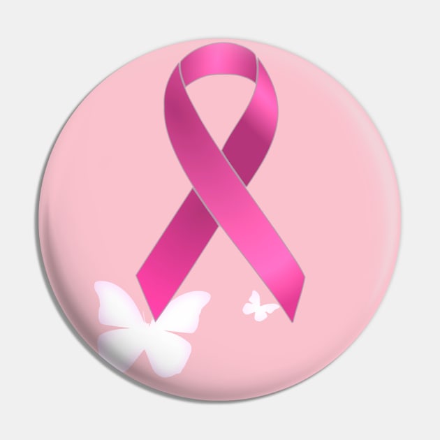 Pink Ribbon Pin by AlondraHanley