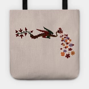 Flower Breathing Dragon Tote