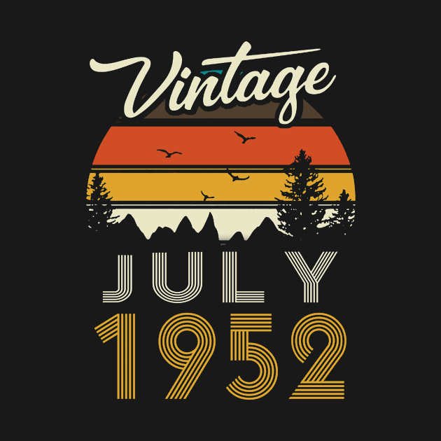 1952 - Vintage July Birthday Gift Shirt by ReneeCummings