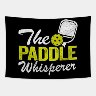 The Paddle Whisperer Funny Pickleball Tapestry