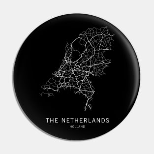 The Netherlands Road Map Pin