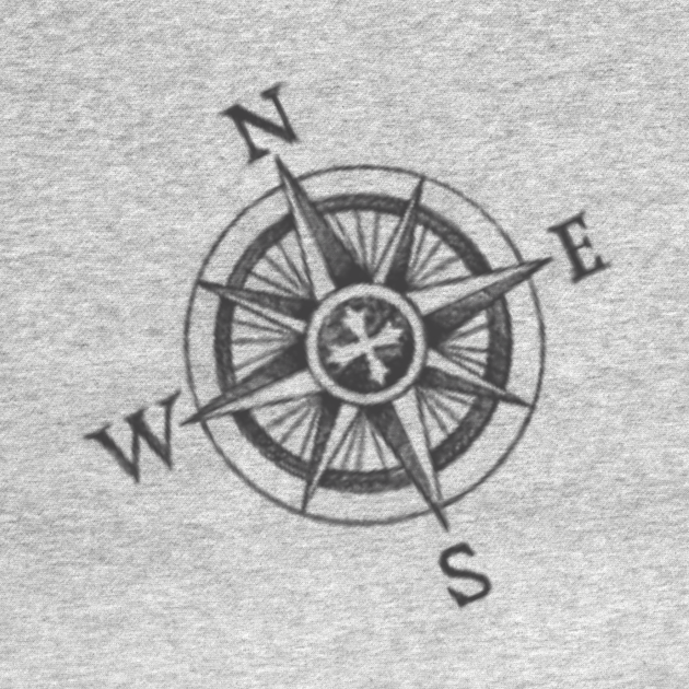 Compass Rose Cross Design - Compass Rose Templar Design - T-Shirt ...