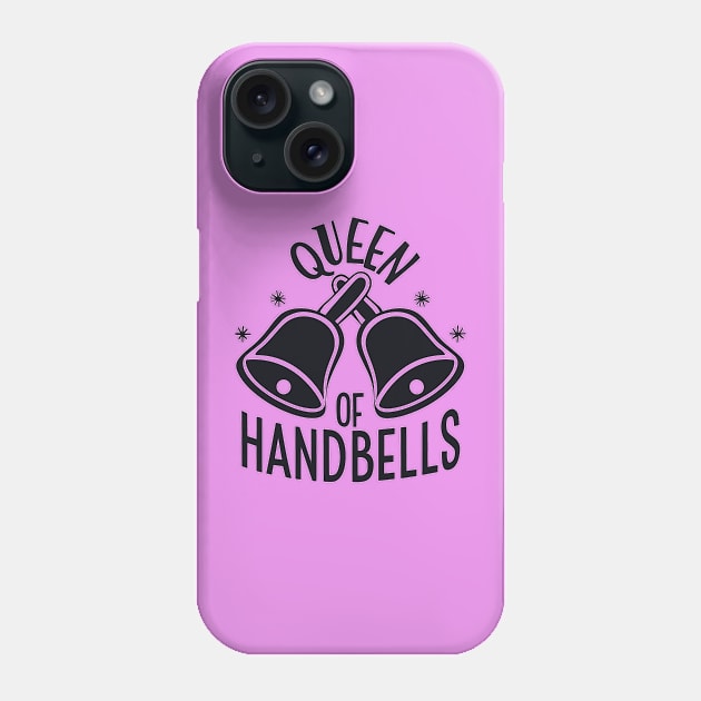 Queen Of Handbells Black Design Phone Case by SubtleSplit