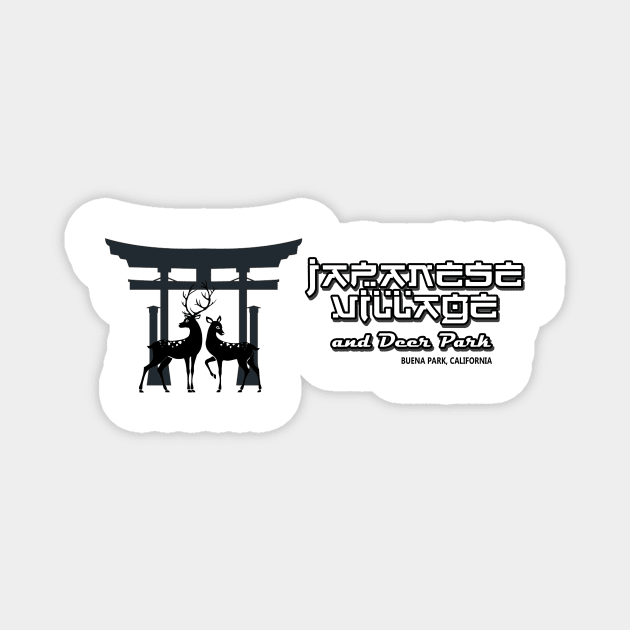 Japanese Village and Deer Park Magnet by ZombeeMunkee