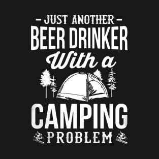 Beer drinker with a camping T-Shirt