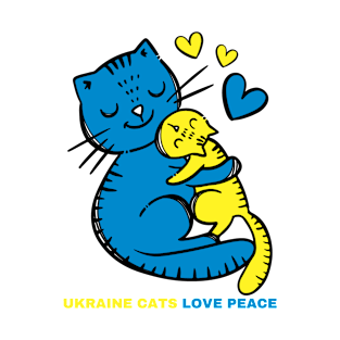 UKRAINE CATS LOVE PEACE T-Shirt