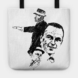 Frank Sinatra // Pencil Drawing Tote