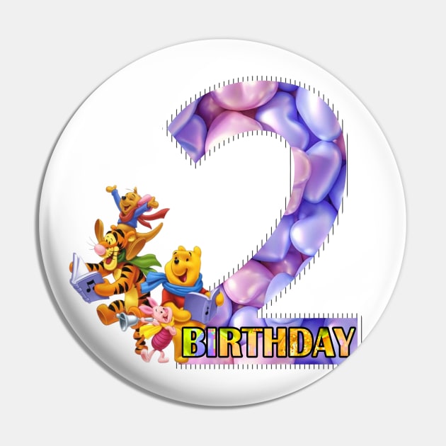 2nd birthday Pin by Alraziq