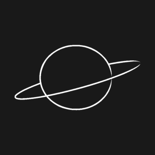 Minimal Planet Design T-Shirt