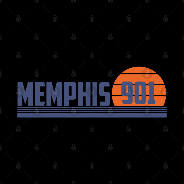 901 Memphis Tennessee Area Code by Eureka Shirts